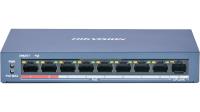 HIKVISION DS-3E0109P-E/M 8Port 10/100 PoE,58W +1 Port 10/100 uplink Yönetilemez Switch